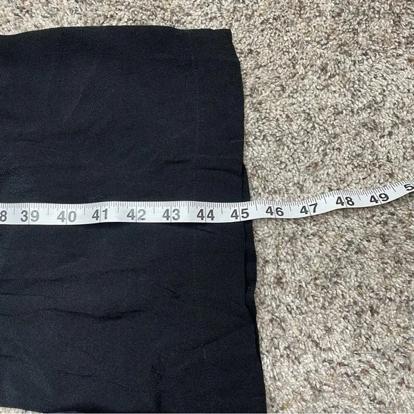 Madewell Smocked Crop Wide Leg Jumpsuit in True Black 2 H1084